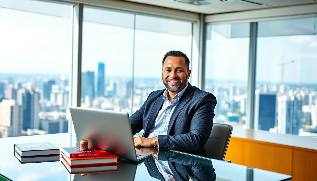 Timothy Williams in a modern office reflecting on his real estate journey.